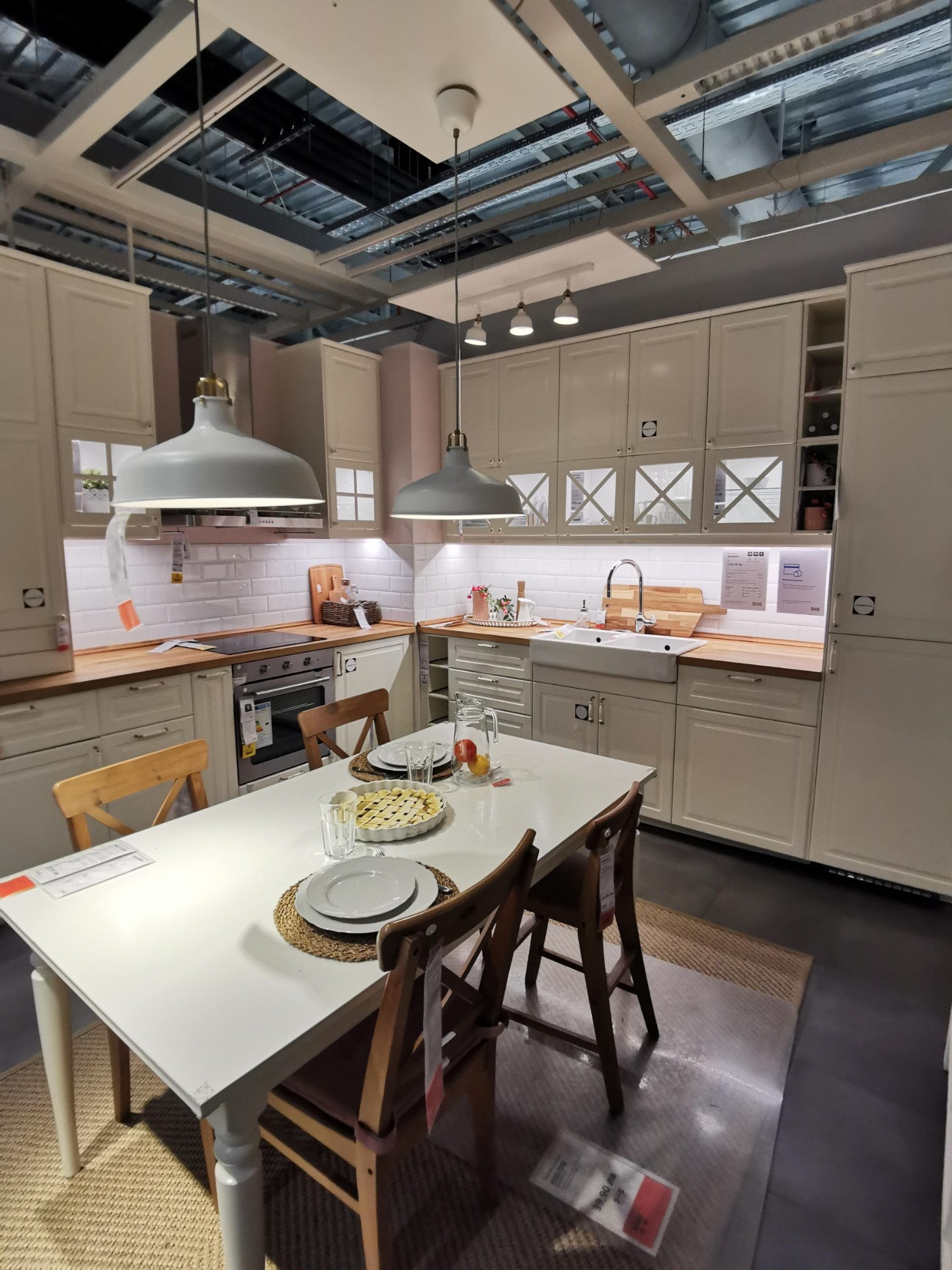 Charming BODBYN Off-White kitchen from IKEA